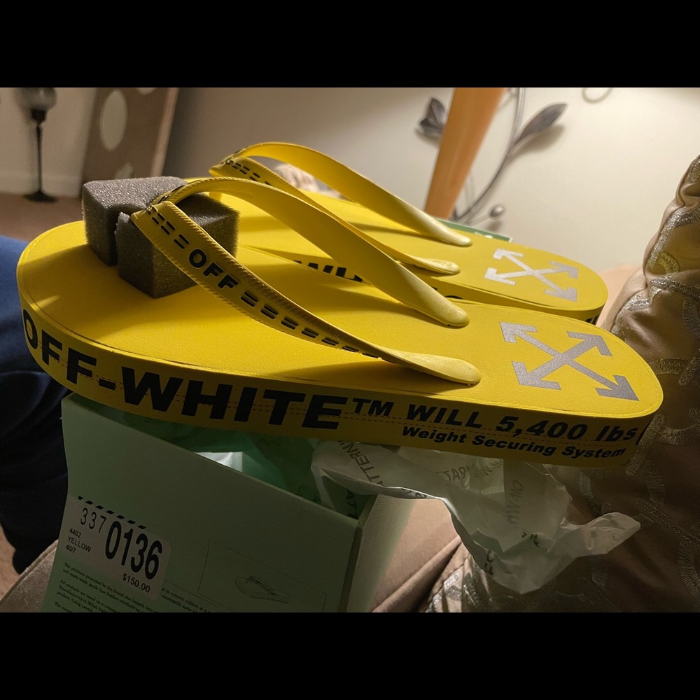 Brand New Off-White Flip Flops